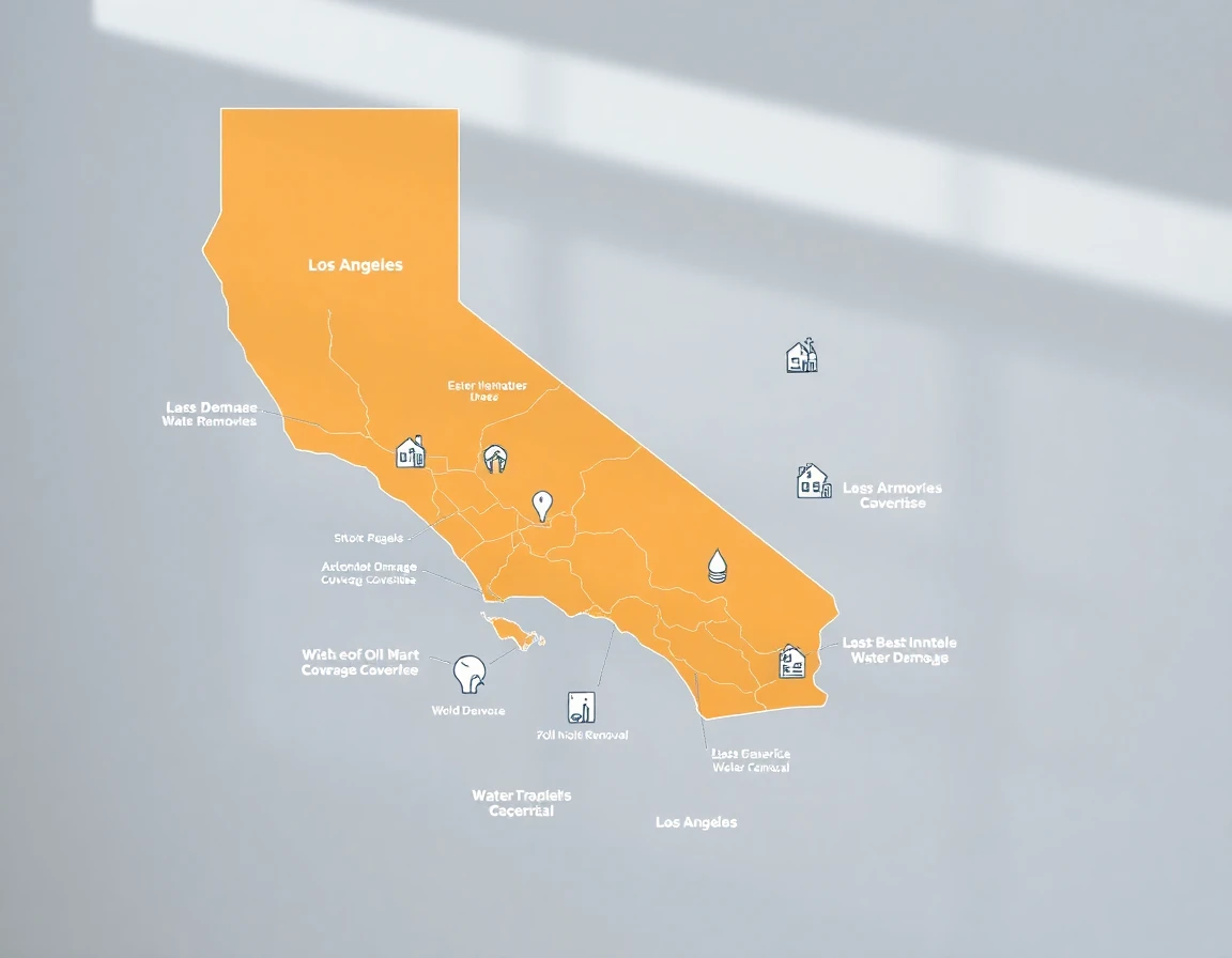 Water Damage Service Areas Map